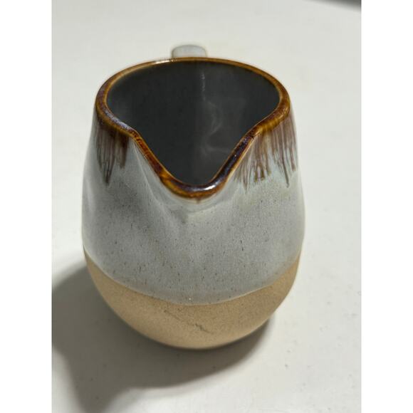 Pottery Creamer Drip Glaze - Picture 5 of 7
